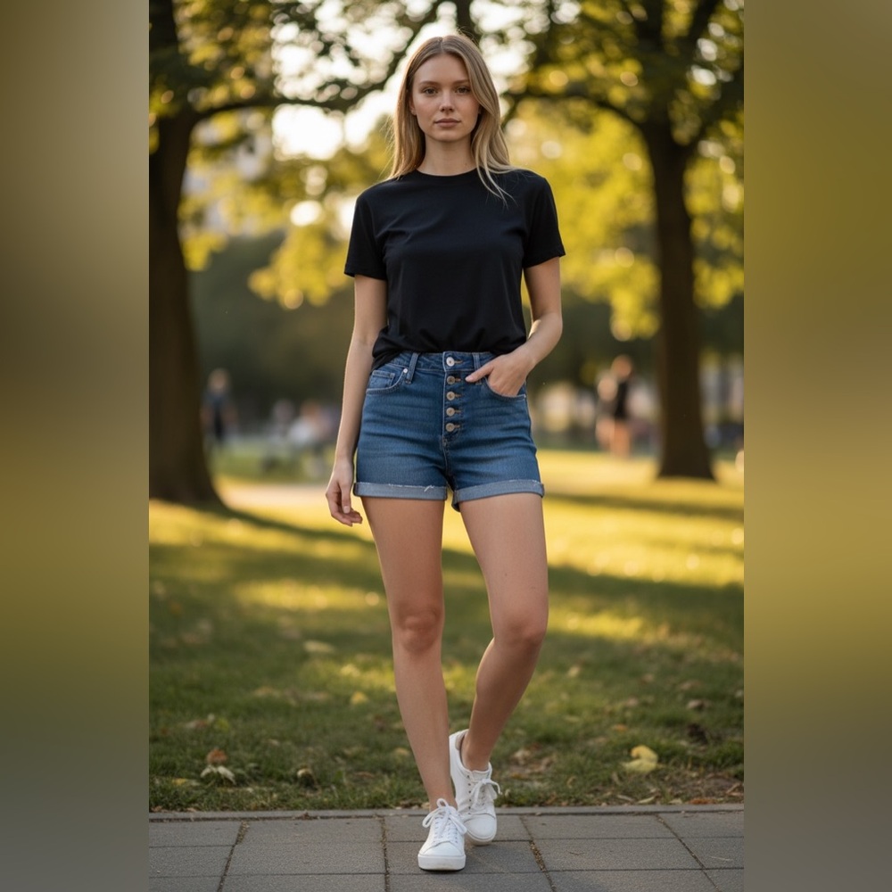 Guess Blue Jean Shorts for Women